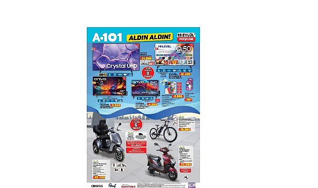 A101’de Elektrikli Ulaşım ve Ev Aletlerinde Avantajlı Fiyatlar: VOLTA, TV ve Beyaz Eşya Seçkisi