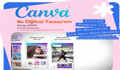 Dijital Tasarım Eğitimiyle Gençleri Canva ve Yapay Zeka Yolunda Buluşturuyoruz
