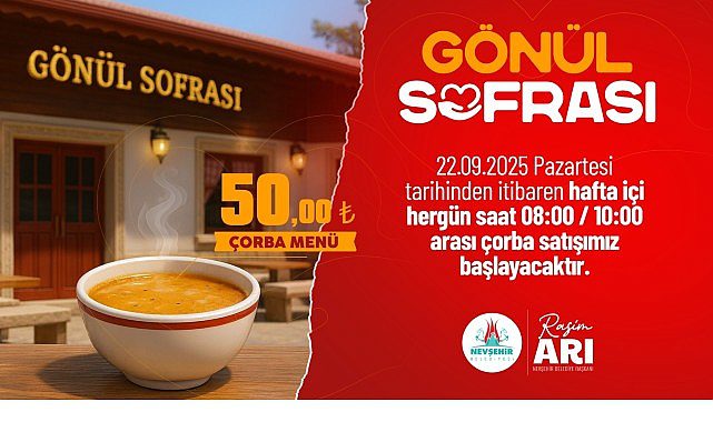 Gönül Sofrası: Nevşehir’de Uygun Fiyatlı Çorba Seçeneği ve Öğle Yemeği Hizmeti