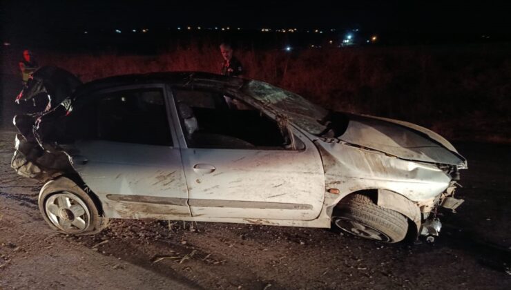 Siverek-Çermik Karayolunda Şarampole Devrilen Otomobilde Şüpheli Direksiyon Hatası