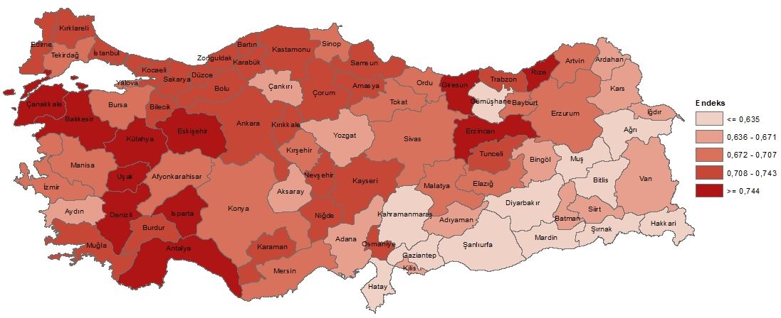 Türkiye için Beşeri Sermaye Endeksi: 2023 Sonuçları ve İl Bazında Dağılım